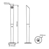Angled Top Stand up Ash Tray
