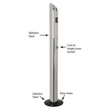 Angled Top Stand up Ash Tray